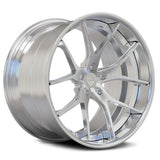 Aston Martin Vantage deep dish concave wheels in gloss bronze and black, easy to clean custom-built design.