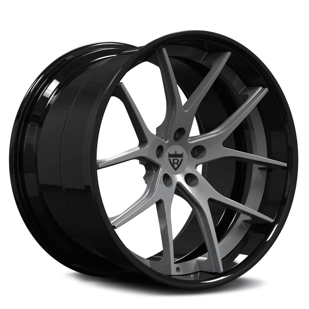 Corvette C8 concave wheels with gunmetal and gloss black and 20x10/21x13 setup-RVRN custom forged 2-piece rims series