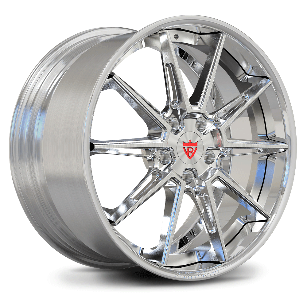 The best custom aftermarket forged chrome wheels for your Corvette C8 Z06, E-Ray- RVRN Custom forged 2-piece rims, 20x10, 21x13 sizes