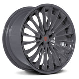 Custom forged wheel RV-DM079 in grey finish, featuring a stylish design suitable for various luxury car models.