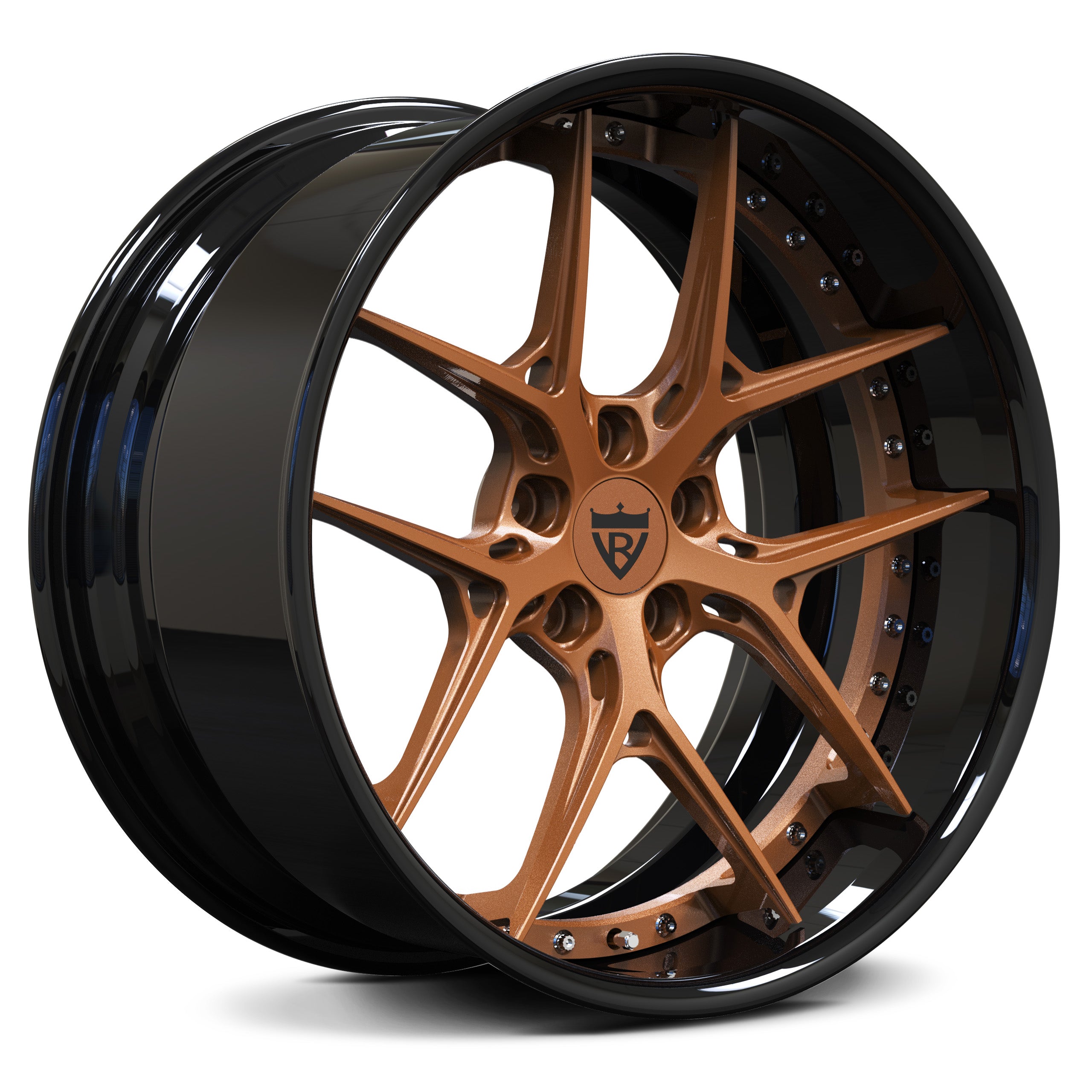 Bronze and Black 18-inch forged wheel for 1970 Chevelle-RVRN Wheels RV-DR08 Series