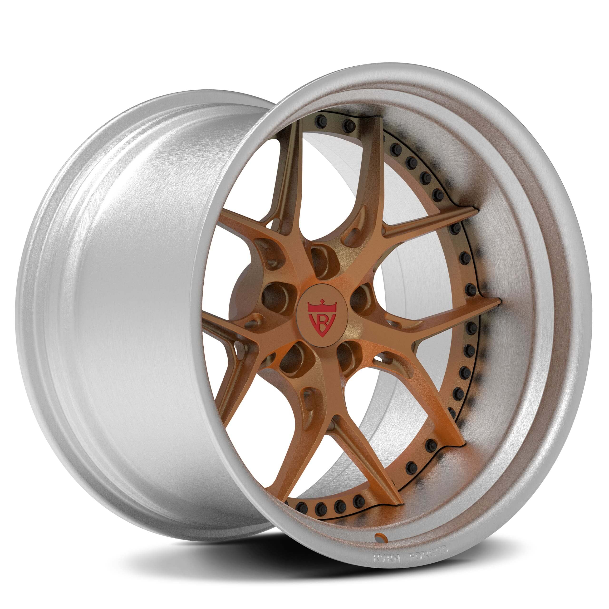 Deep dish custom 19inch staggered wheels for dodge charger and other vehicle build with orange and chrome