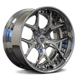 High-gloss chrome rims for 4th-gen Camaro (1995)-RVRN custom forged 2-piece wheels series RV-DR08D