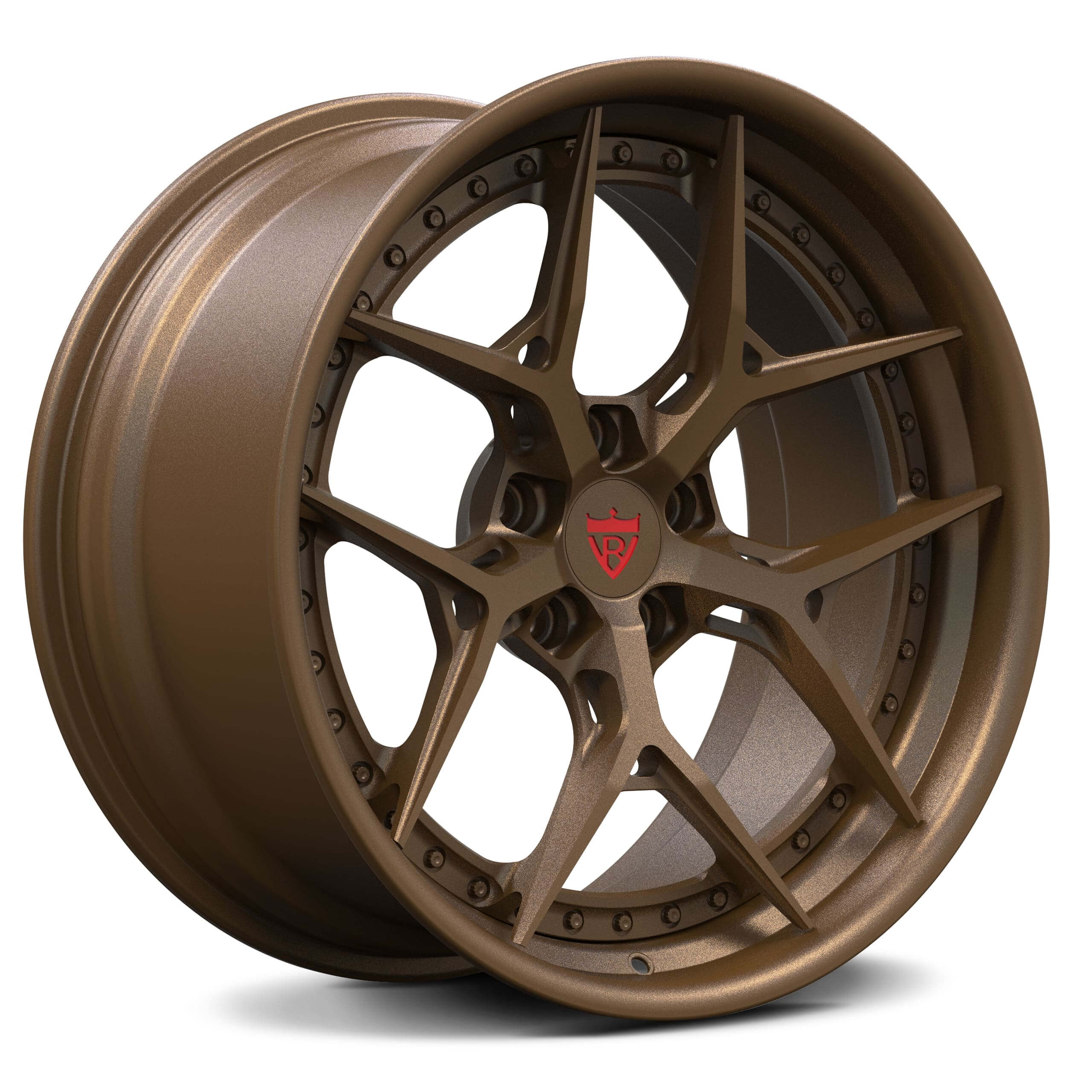 Sleek bronze color RV-DR08 Step Lip Wheels for 2017 Camaro ZL1