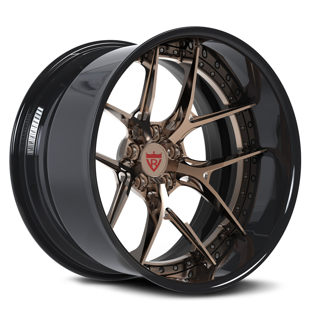 Bronze and Black custom wheels for your Chevy C10 truck, custom per order