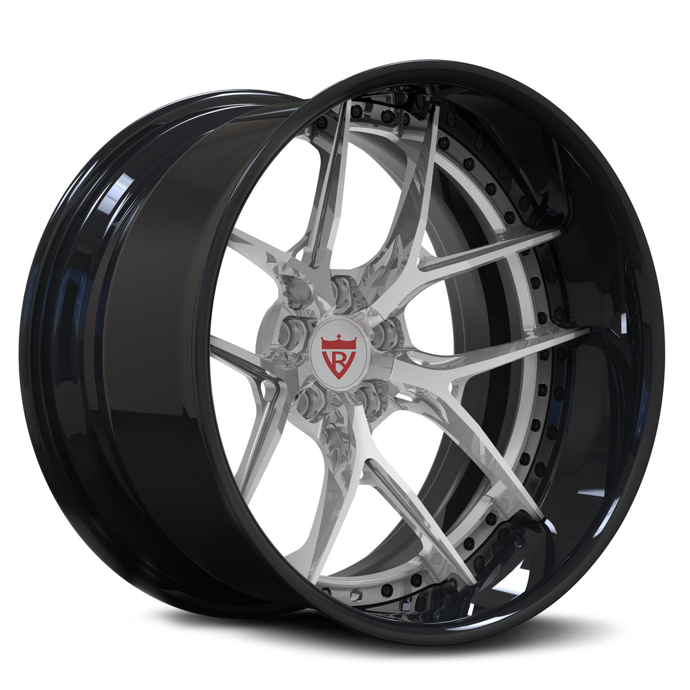 Polished and black deep lip wheels for Chevy C10 – RVRN forged 2-piece