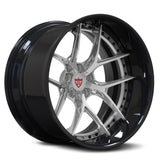 Polished and black deep lip wheels for Chevy C10 – RVRN forged 2-piece