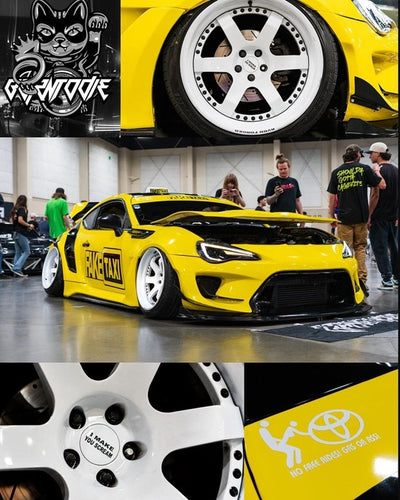 2015 Scion FRS Custom Aftermarket Deep Dish 2pc 5 Spoke jdm White RV-DS01 Series RVRN Wheel Forged