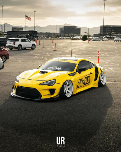 2015 Scion FRS Custom Aftermarket Deep Dish 2pc 5 Spoke jdm White RV-DS01 Series RVRN Wheel Forged