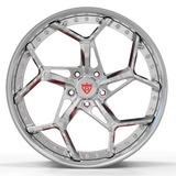 RVRN RV-DV03 custom forged 2-piece wheels on C8 Corvette front view