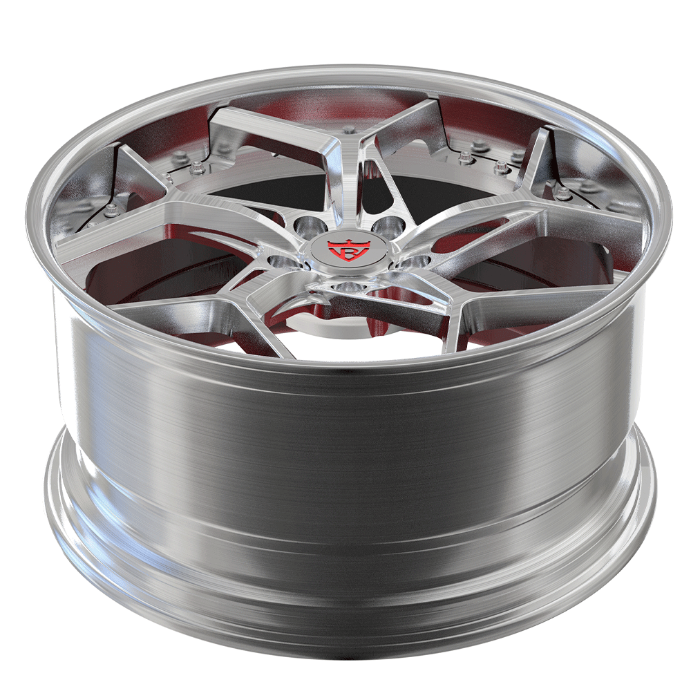 C8 Corvette with RVRN RV-DV03 wheels close-up of design details