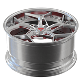 C8 Corvette with RVRN RV-DV03 wheels close-up of design details