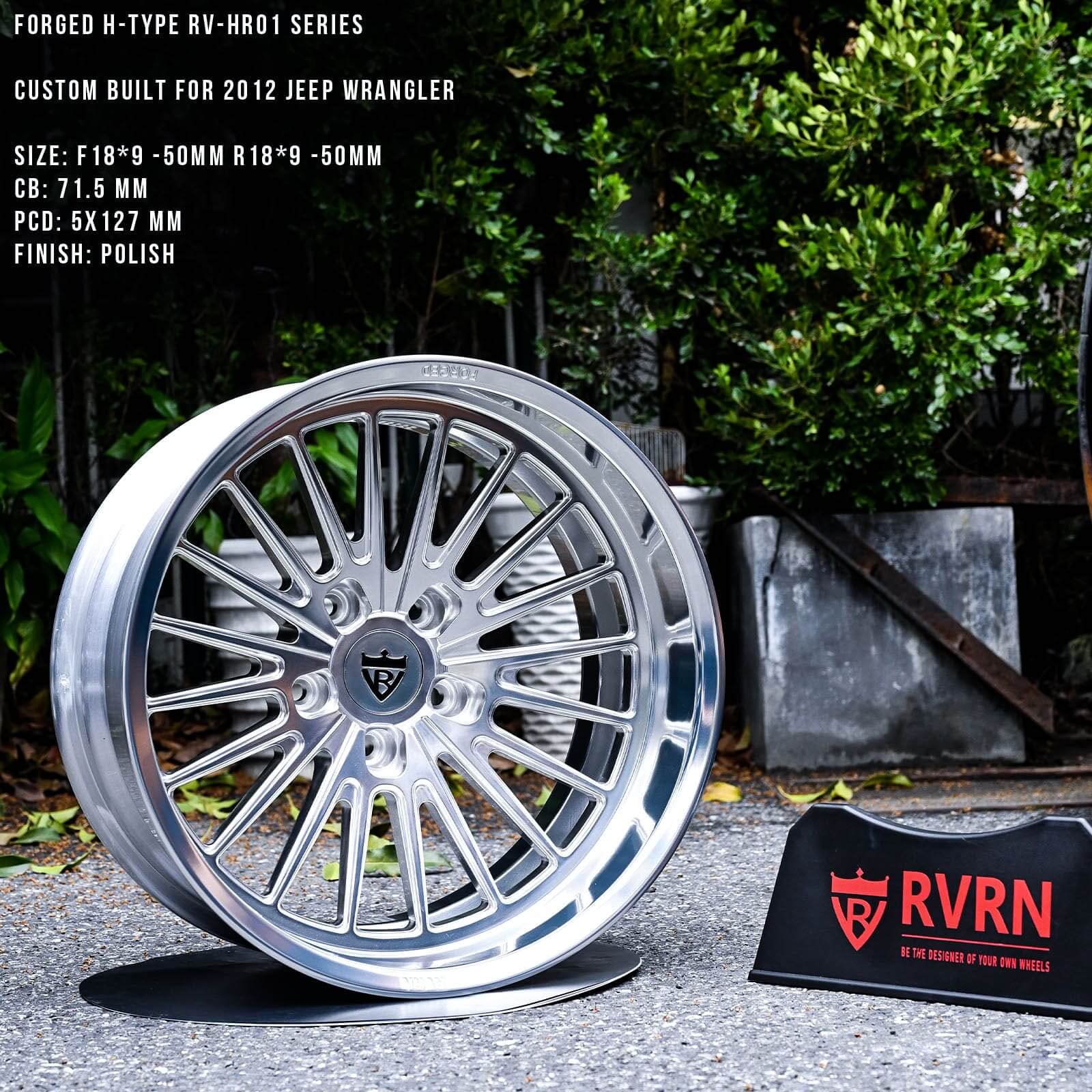 Custom 1 piece deep dish forged wheels for Jeep Wrangler trucks, truck chrome wheels, high-quality forged wheels deep dish design