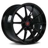 Custom Forged Monoblock Wheel RV-MB082 - Forged 1-Piece Performance Rim in Gloss Black Finish.