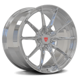 Custom Forged Monoblock Wheel RV-MB082, polished finish, 10,000/12,000-ton forged aluminum, designed for performance and brake clearances.