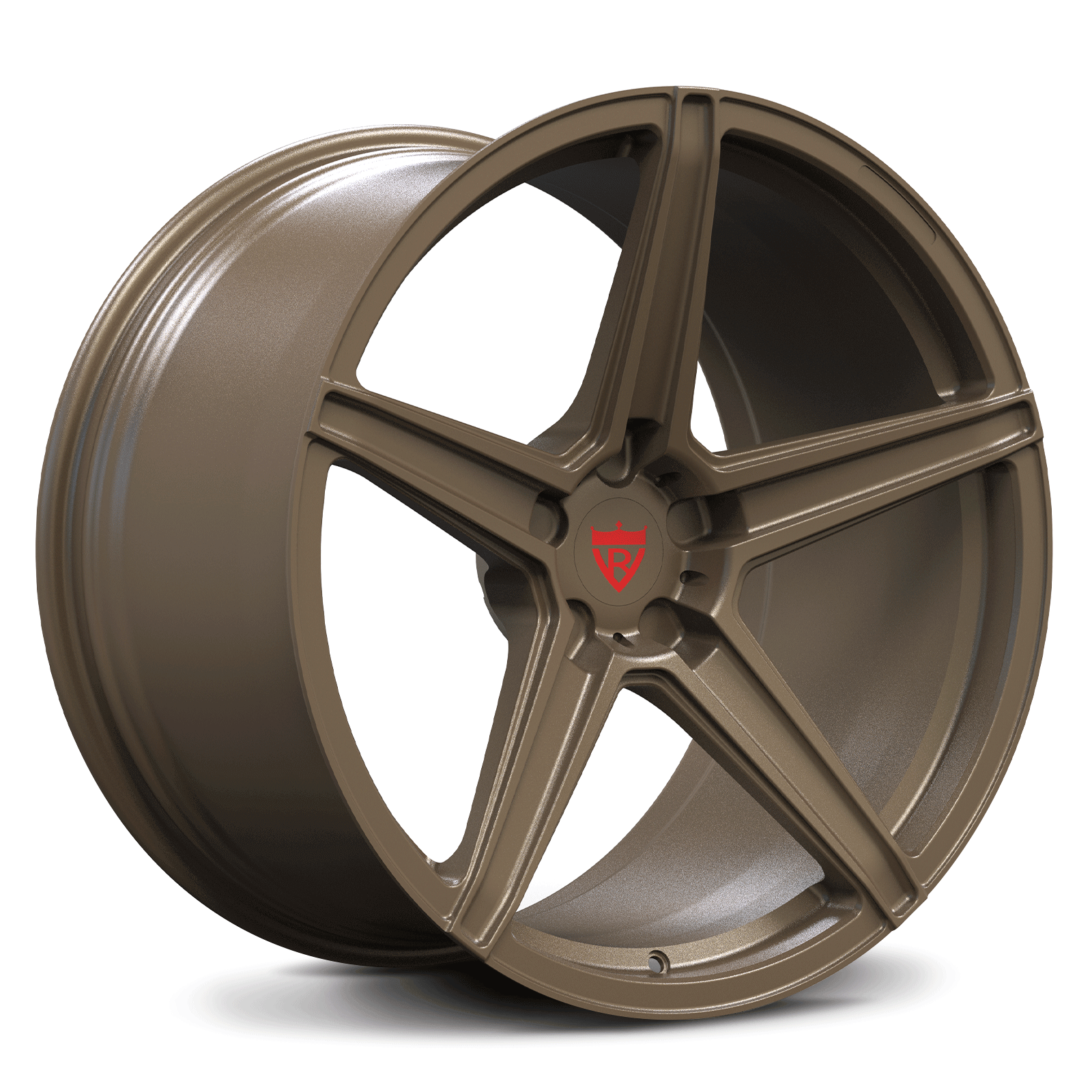 RVRN Custom Forged Monoblock 5 Spoke Wheels, Custom Built for BMW M3, X5 / X5M in Matte Bronze