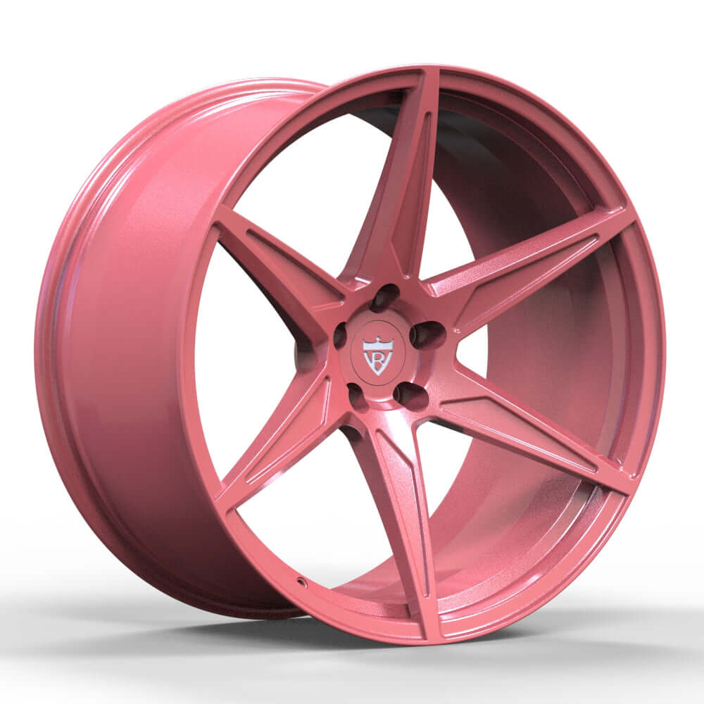 Custom Forged 1-Piece Pink Wheel - 20 Inch Concave Design