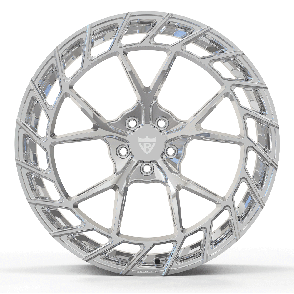 Custom forged RV-MC23 concave wheel from RVRN Wheels for Audi SQ5 and RS5, featuring a sleek silver finish.