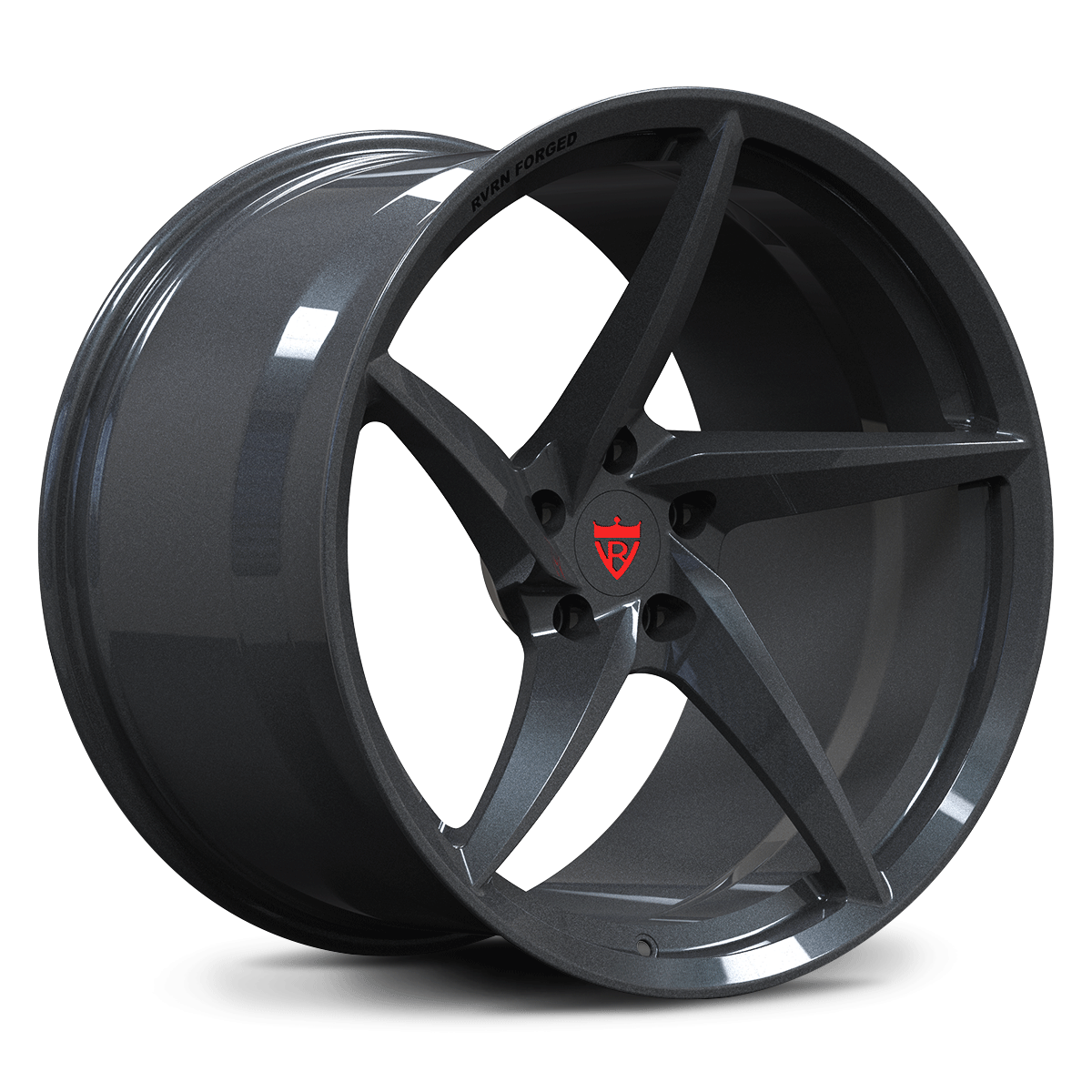 Custom forged carbon flash metallic wheel featuring a sleek design and optimal brake clearance.