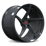 Custom forged carbon flash metallic wheel featuring a sleek design and optimal brake clearance.