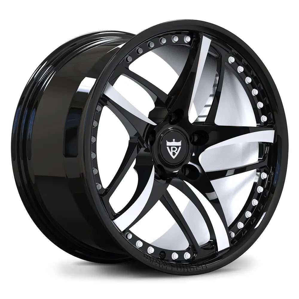 White Inner Barrel Forged Monoblock Wheel RV-MC36 for Corvette C6 Z06 – Racing Look