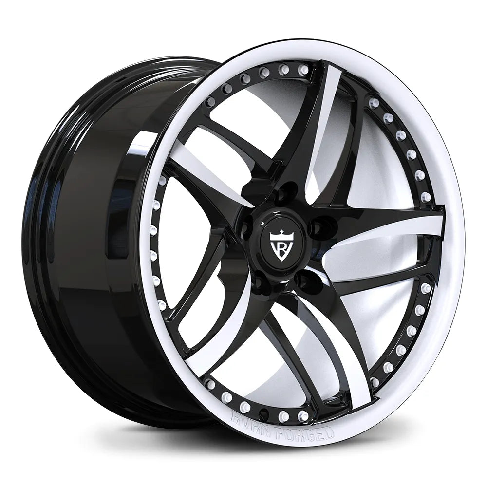 Full White Barrel Forged Monoblock Wheel RV-MC36 for Corvette C6 Z06 – Custom Upgrade