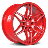 Red wheels for Ford F150 truck-6 lug 20inch custom forged monoblock aftermarket rims-rvrn forged