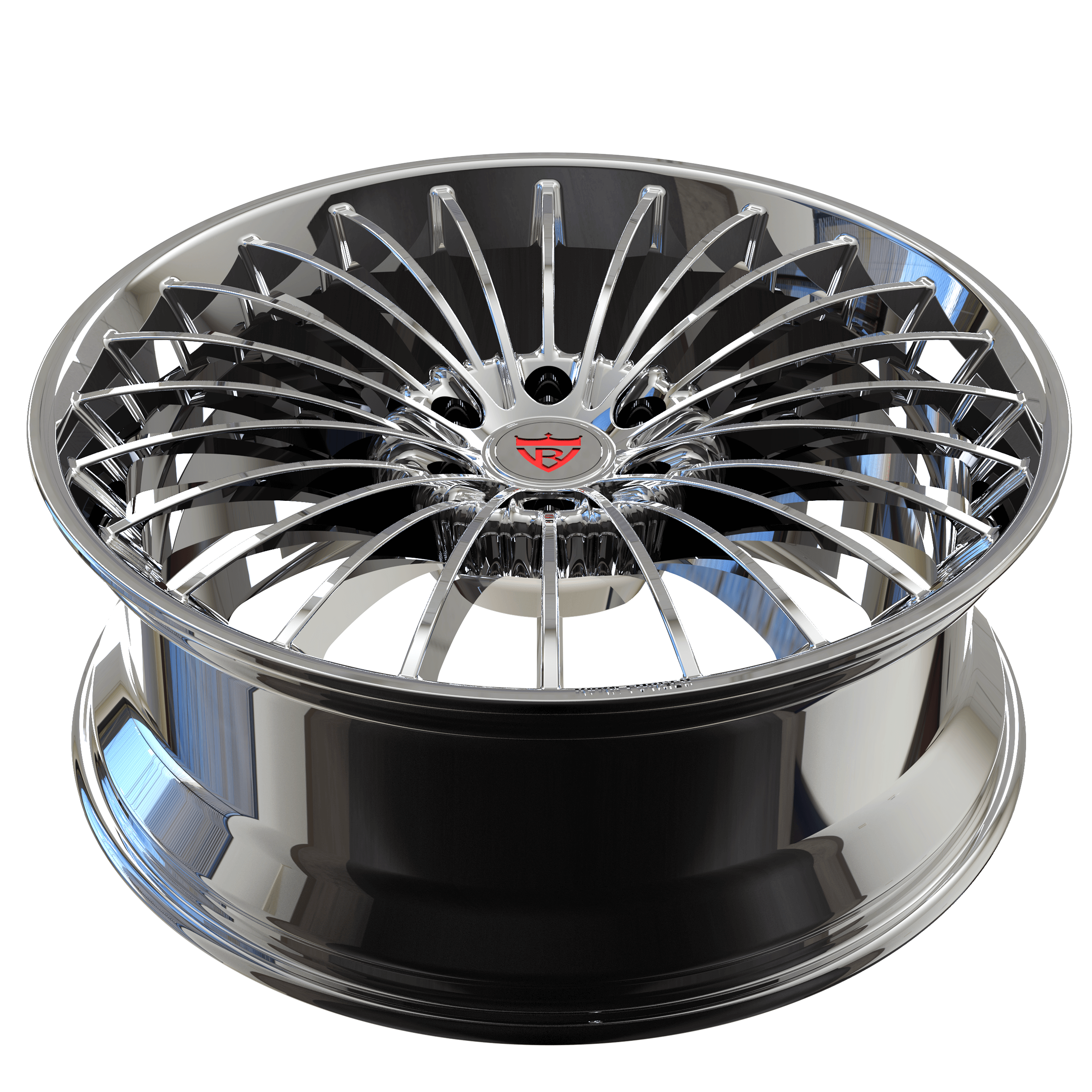 2024 GMC 3500 Chrome Truck Rims-RVRN Custom Forged Monoblock Wheels