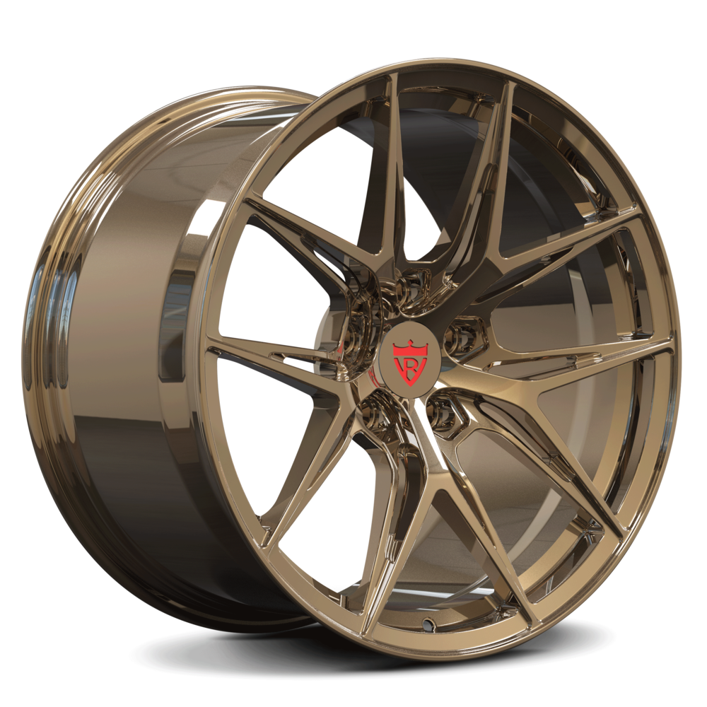 Custom Concave Rims for any vehicle-RVRN Forged Monoblock Lightweight Performance Wheels Series RV-MH051 in Bronze Color