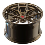 Custom Concave Rims for Chevy Camaro 2ss 19inch staggered wheels-RVRN Forged Monoblock Lightweight Performance Wheels Series RV-MH051 in Bronze Color