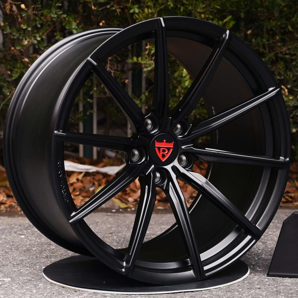 2019 Corvette C7 Z06 Custom Performance Forged Matte Black Wheels: RV-MJ02 Series-RVRN Forged