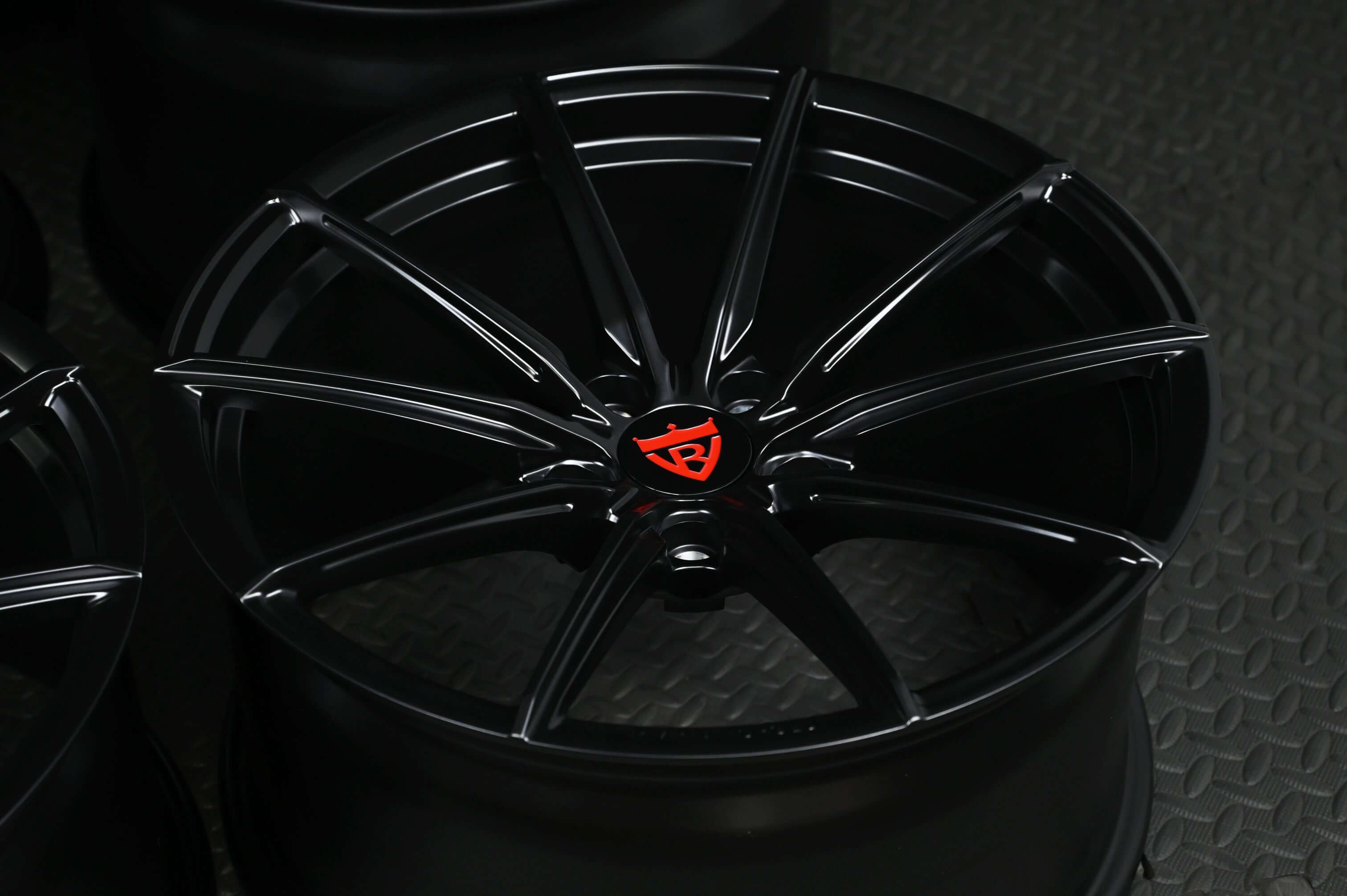 2019 Corvette C7 Z06 Custom Performance Forged Matte Black Wheels: RV-MJ02 Series-RVRN Forged