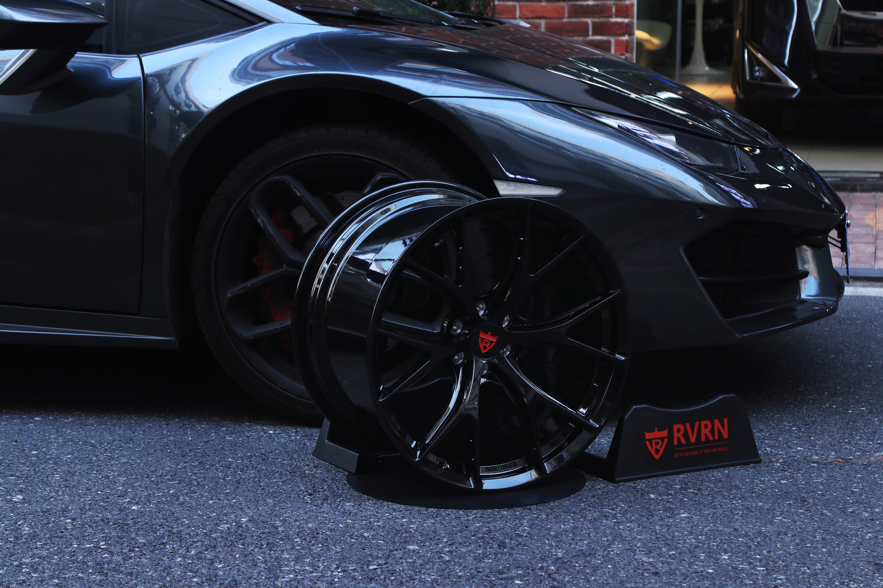 Dodge Viper custom forged wheels-black performance lightweight monoblock rims