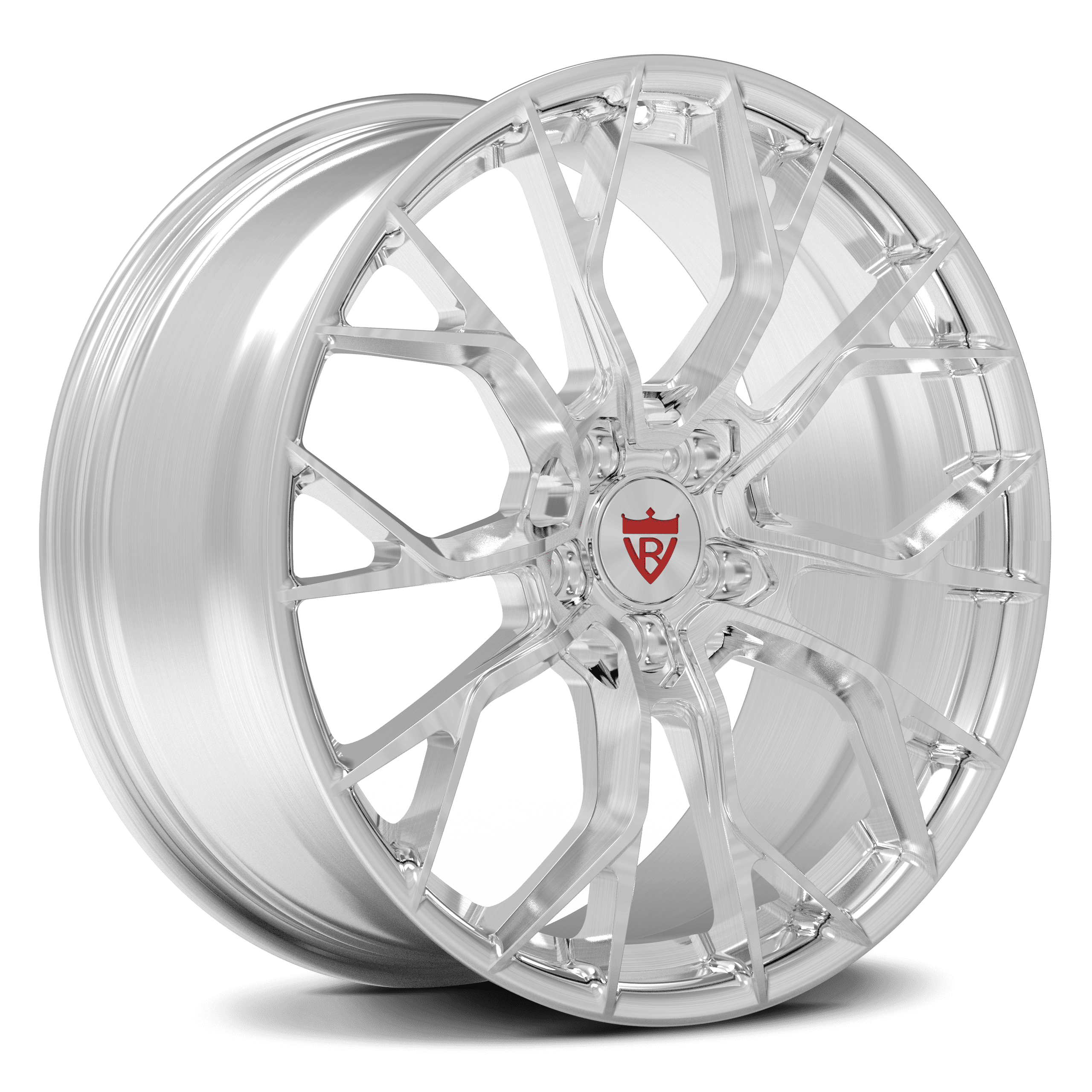 Custom forged monoblock RV-MR16 wheel in silver finish for Dodge Dakota R/T, available in 15"-26" sizes, 6 lug, and aerospace-grade aluminum.