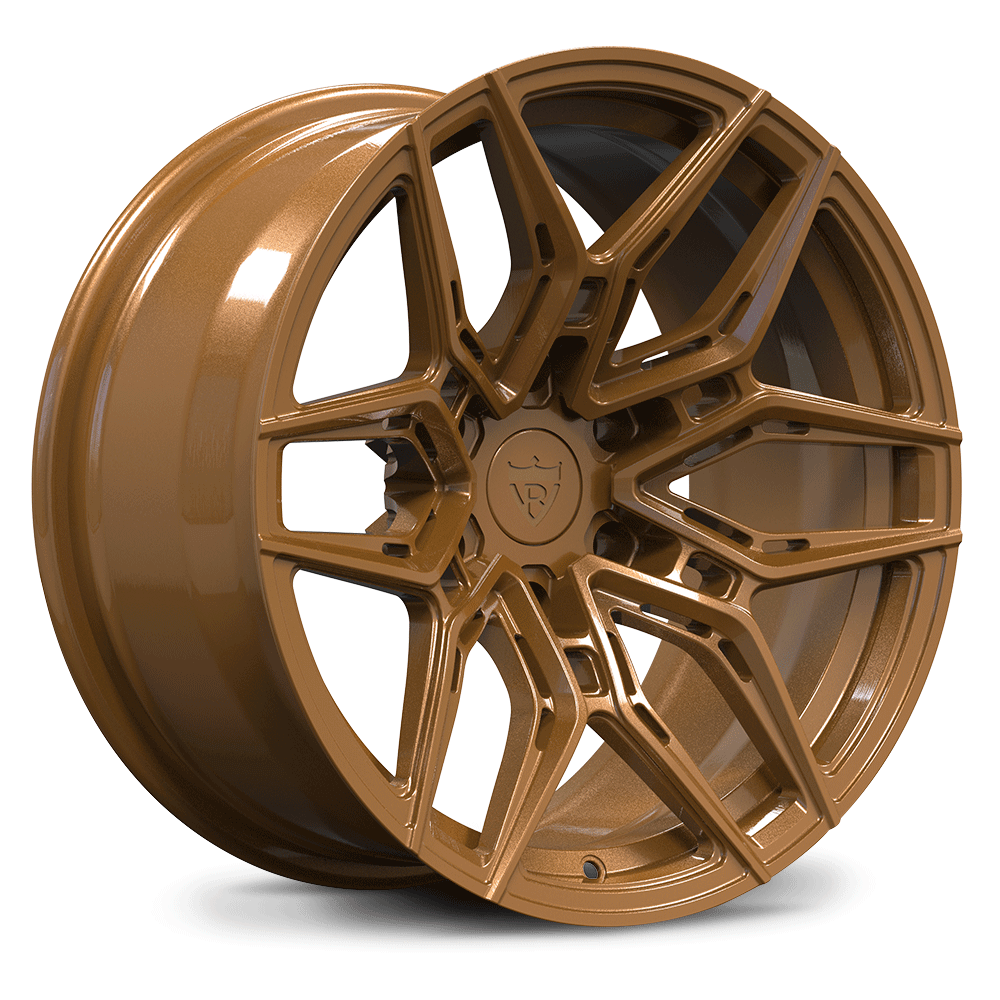 Custom forged monoblock concave wheel in bronze finish, ideal for truck and Dodge Ram custom applications.