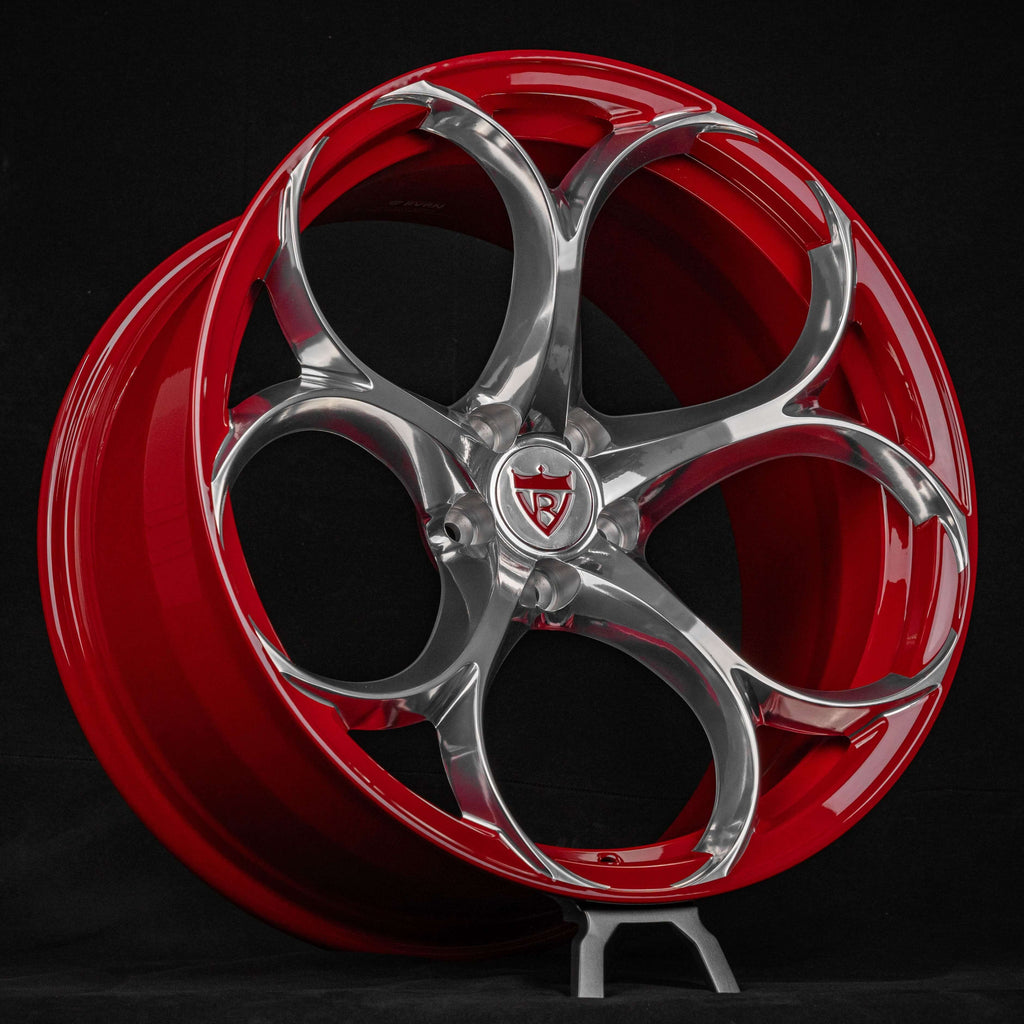 2024 Porsche Macan GTS Custom Monoblock Polished Aluminum Spoke&Porsche Rims RV-MS016 Series RVRN Wheels Forged