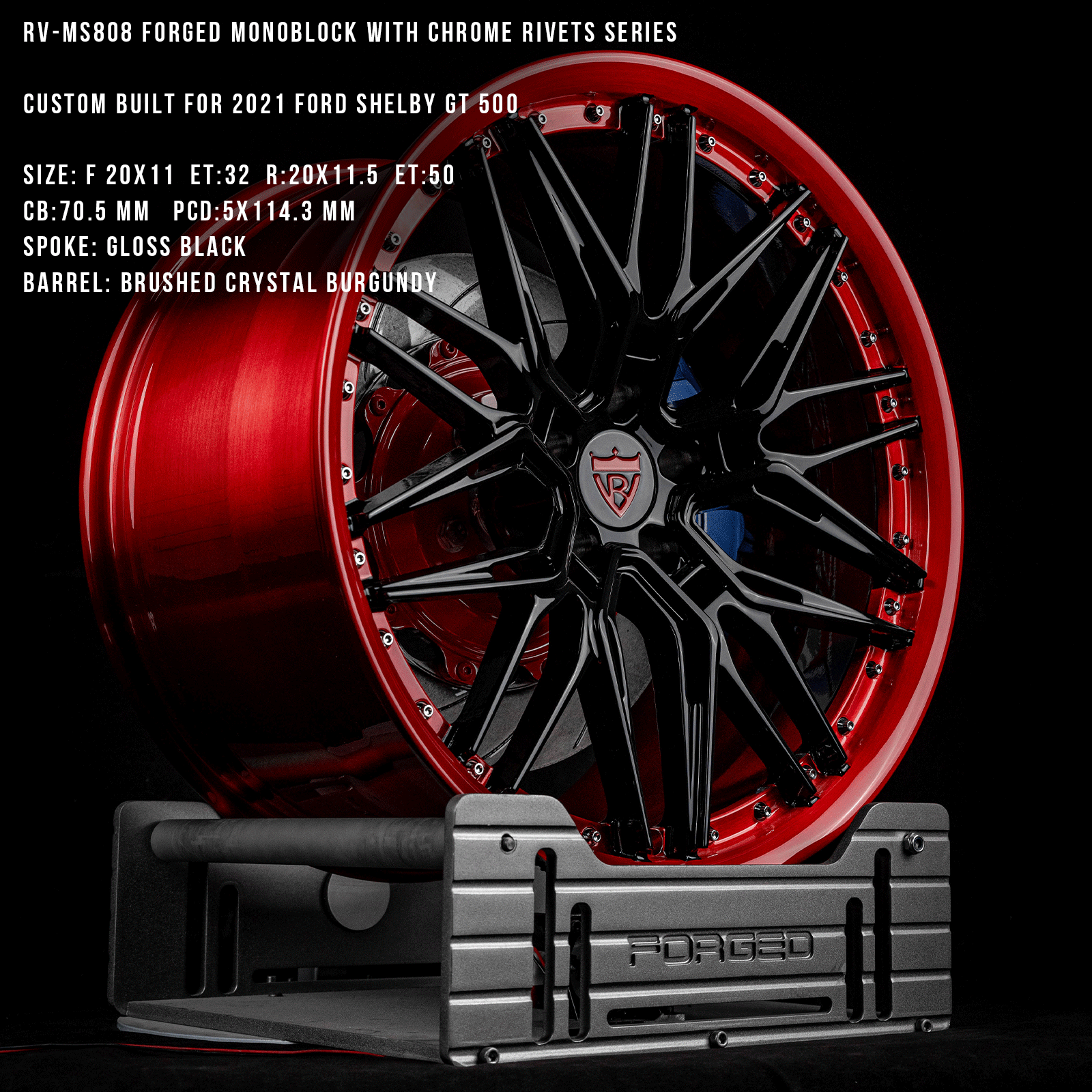 CUSTOM 1 PIECE TESLA FORGED WHEELS: RV-MS808