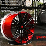 CUSTOM 1 PIECE FORGED WHITE TESLA WHEELS: RV-MS808
