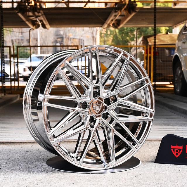 MS808-c8 corvette aftermarket chrome wheels-custom forged rims