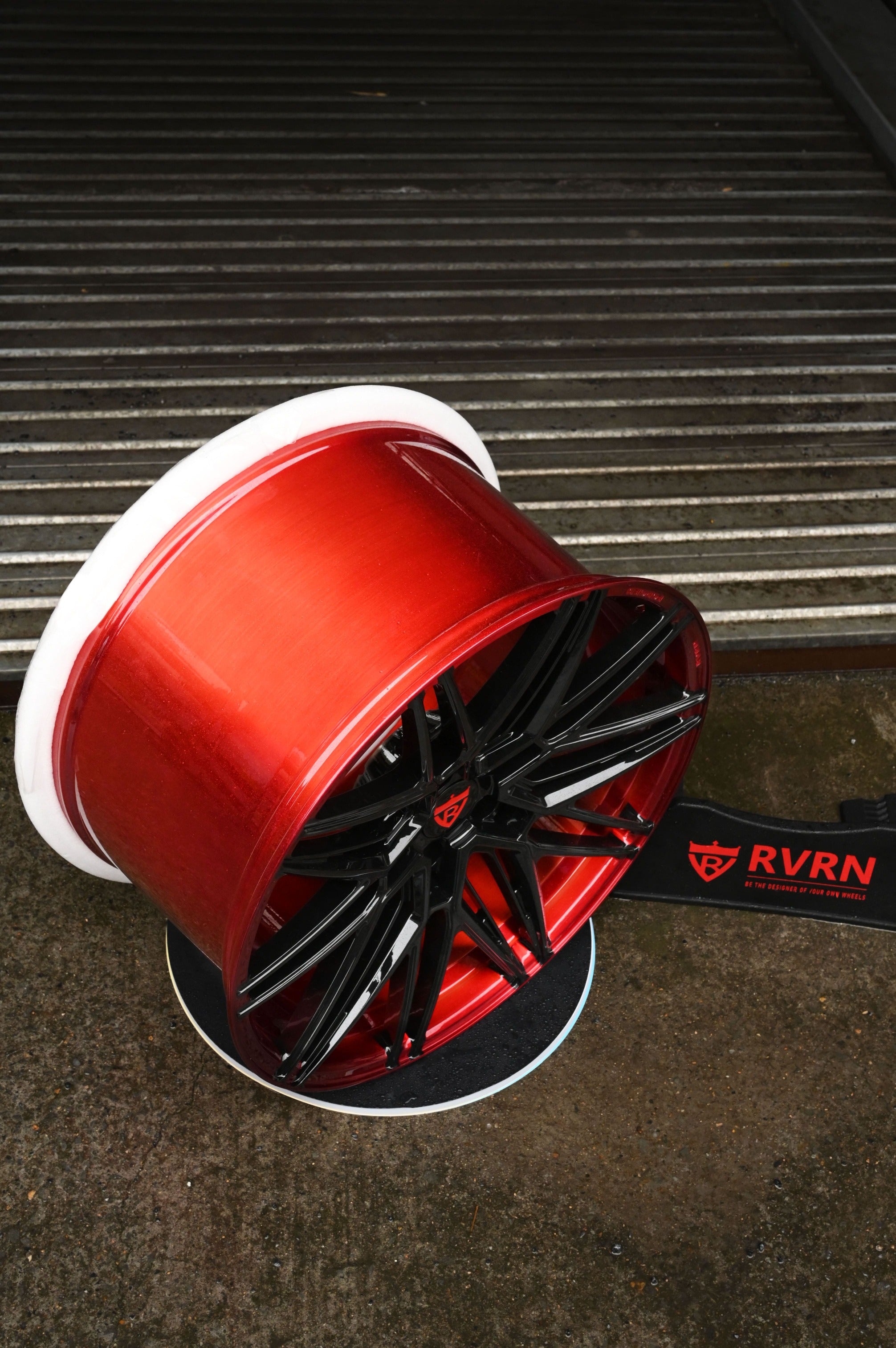 Chevrolet Corvette C8 Aftermarket Wheels-Red Black Custom Forged Monoblock Rims-MS808 (C1-C8)