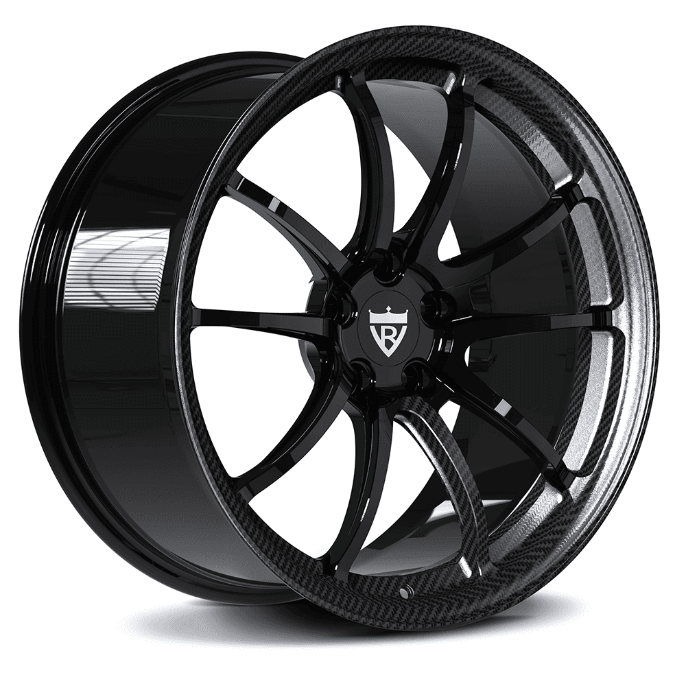 Toyota Supra Classic Wheels-custom forged monoblock rims with gloss black and carbon fiber, 15"-26" size avaiable for any vehicle