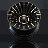 Custom RT-02 super concave forged monoblock wheel, 20-inch rim designed with aerospace-grade 6061-T6 aluminum for trucks.