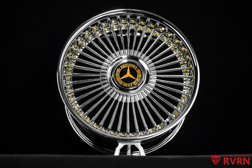 RVRN RV-DM05 custom forged chrome wheels product showcase