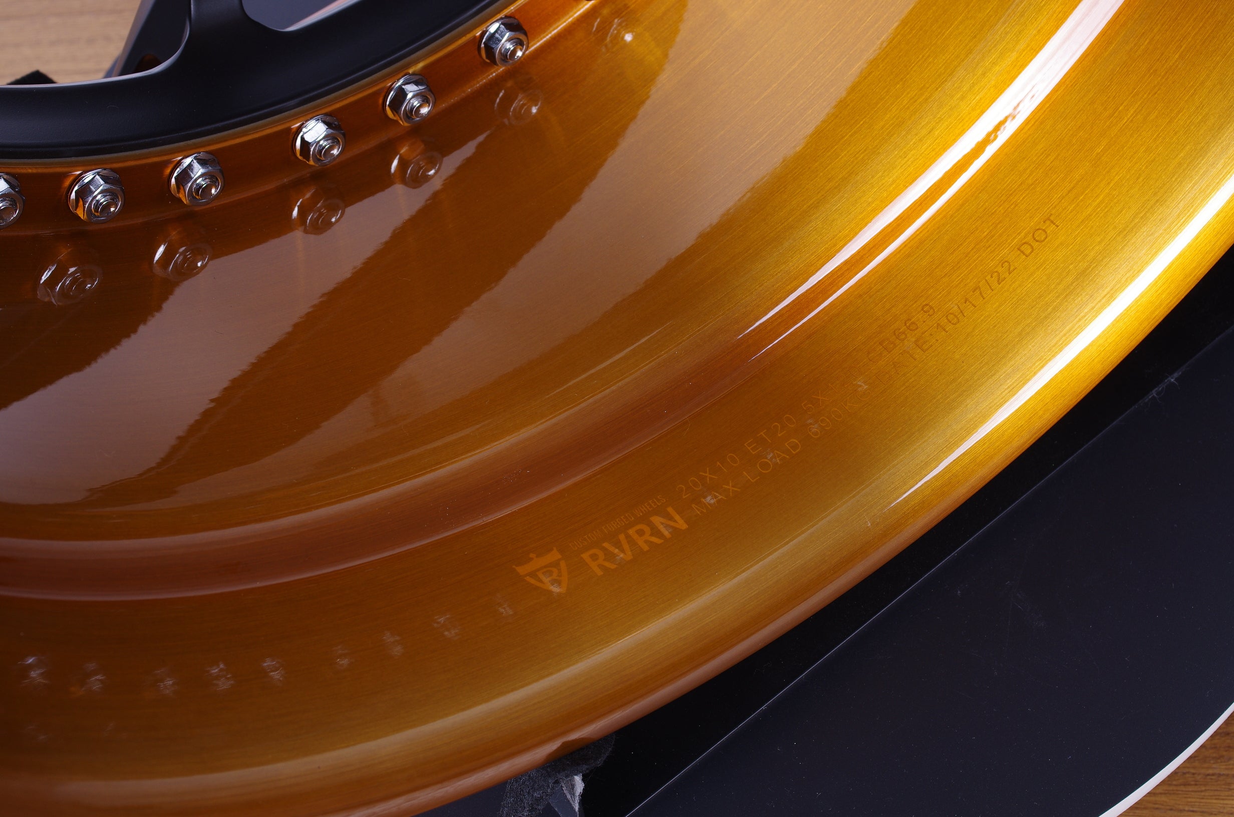 Chevy Camaro Aftermarket Rims-Custom Forged 2-Piece Wheels-RV-DR08D-Black Copper