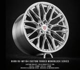 Corvette C7 Z06 Wheels-Custom Forged Monoblock Performance Rims-19inch and 20inch Brushed Silver