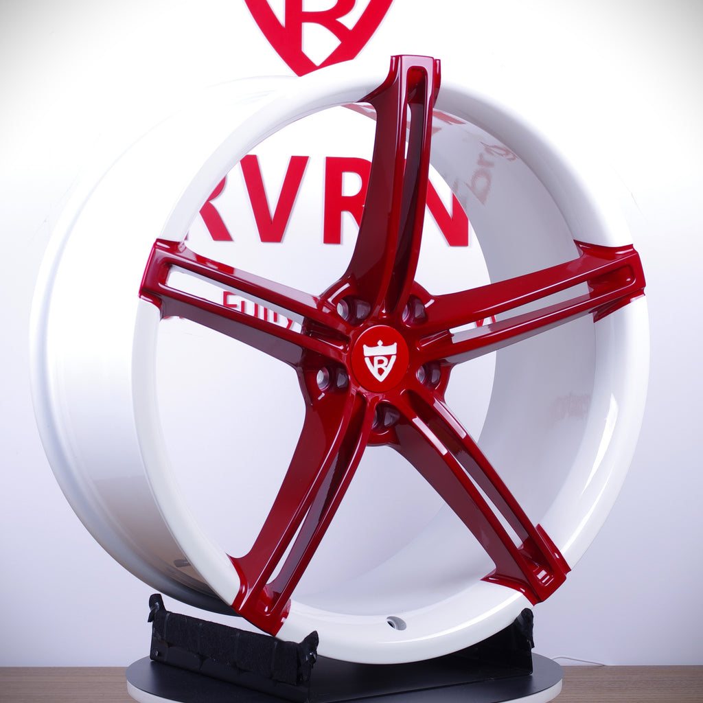 Camaro Aftermarket Wheels-RVRN Custom Forged Maroon Rims-Monoblock RV-MS63B