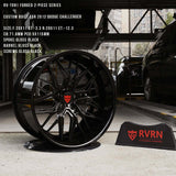 T081-black rims for 2012 dodge challenger with 20x11 setup, deep lip style with a killer size, custom forged 2-piece aluminum wheels