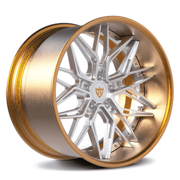 Custom deep dish wheels for BMW M3, M4, M8-polish and bronze color-BMW M performance aftermarket rims