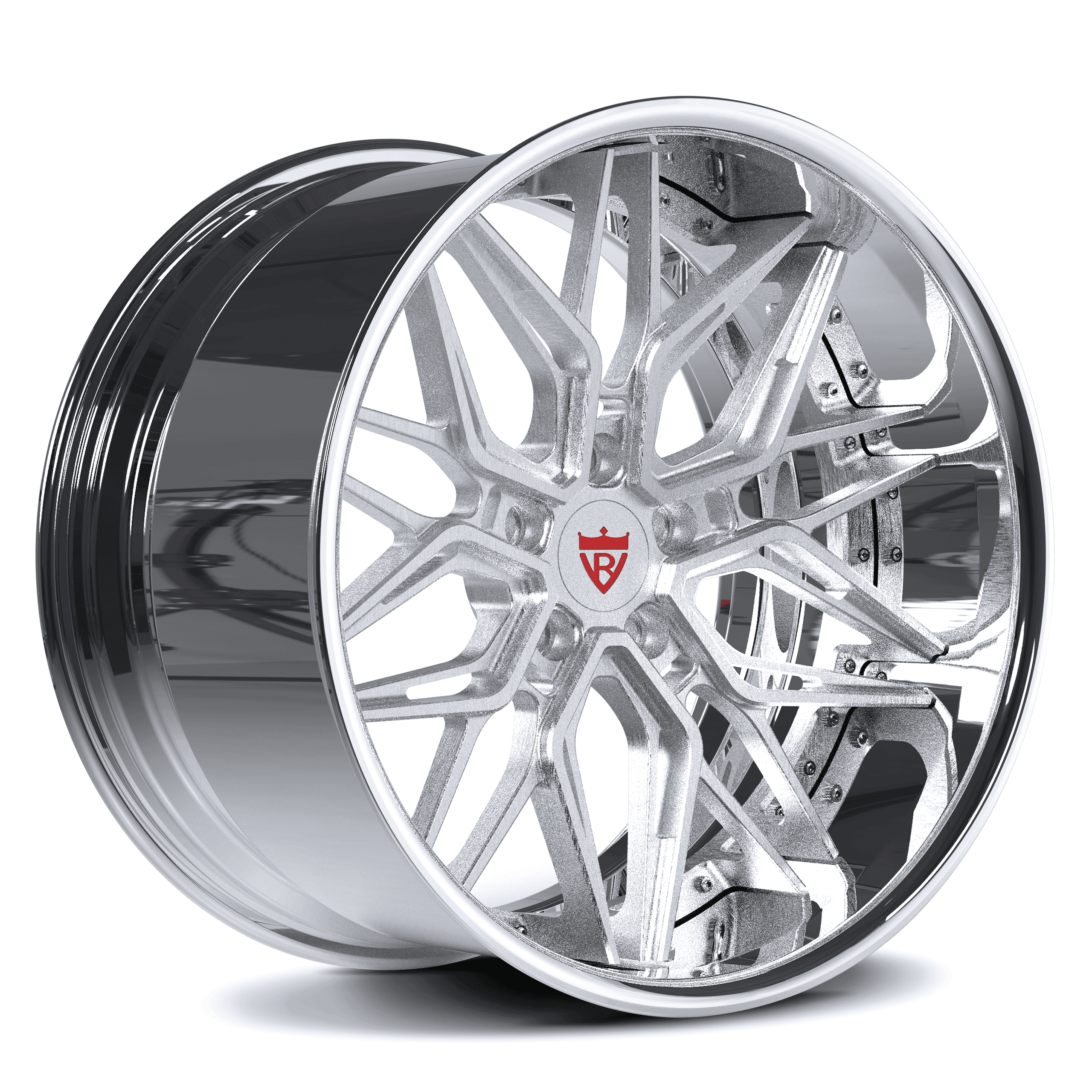 Custom deep dish wheels for BMW M3, M4, M8-polish and chrome color-BMW M performance aftermarket rims