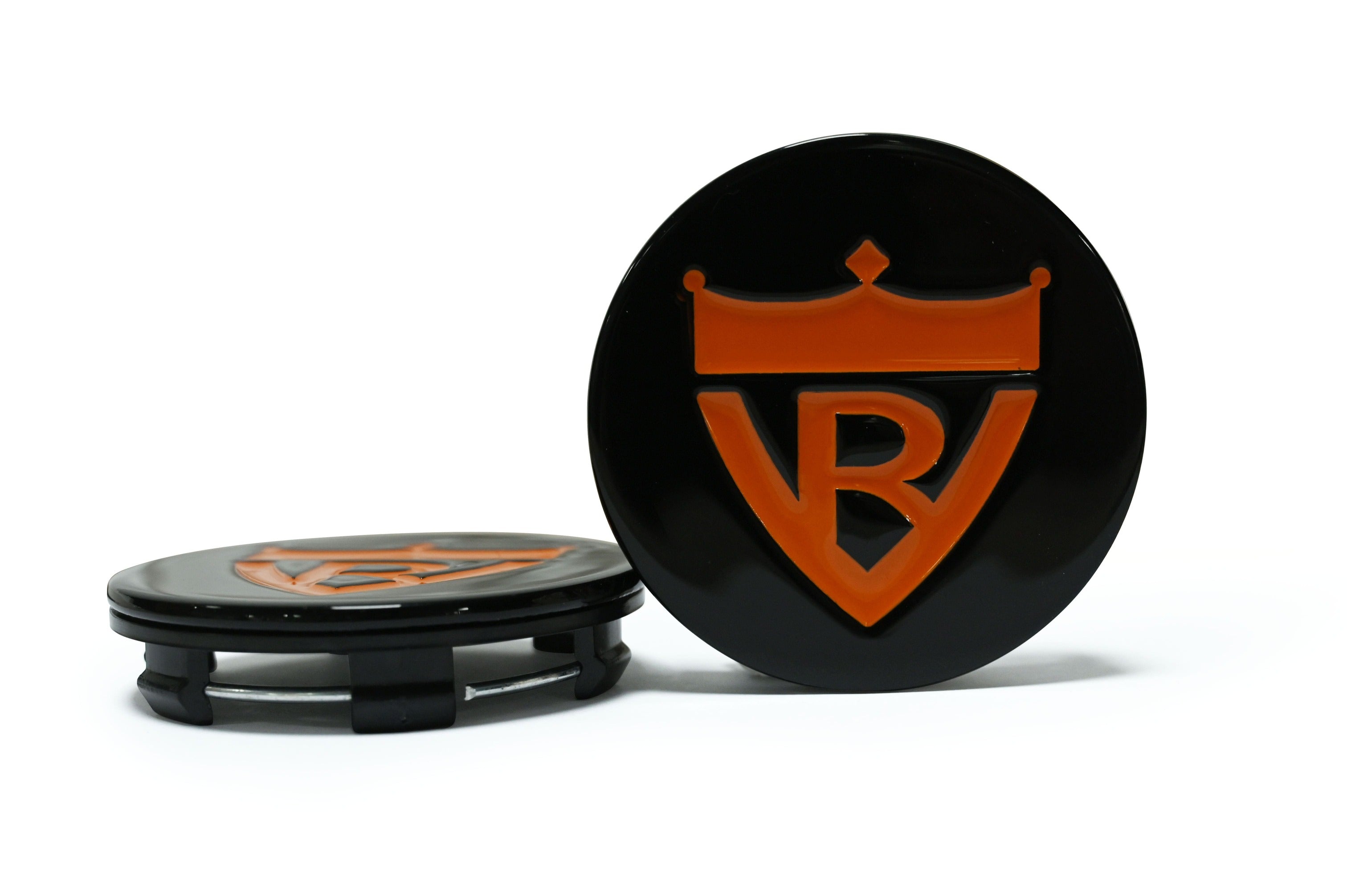 Chrysler 300s 24inch deep dish black and orange wheels-custom aftermarket forged 2pc rims-RVRN Forged T081 series